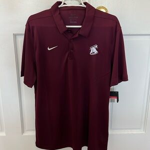Maroon Nike Golf shirt dry fit size Large. Phillies team!